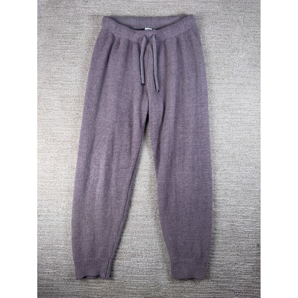 Cupcakes and Cashmere Mauve Purple Fuzzy Knit Joggers Drawstring Lounge Pants S